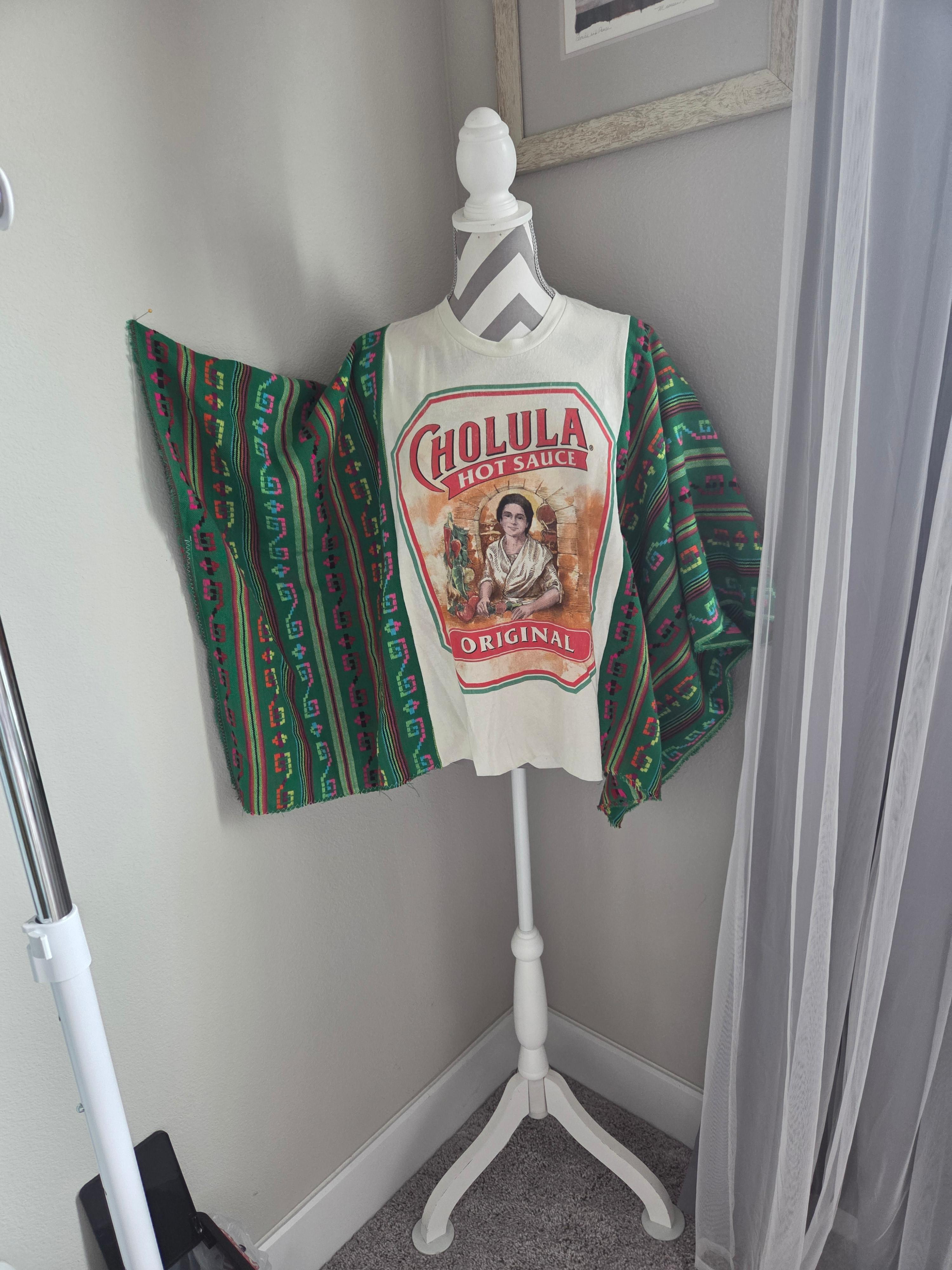 14. Cholula Green Mexican sleeves shirt